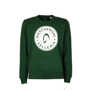Felpa Girocollo Unisex Mascheroni Selleria 09MA-K4025 VERDE MASCHERONI SELLERIA 