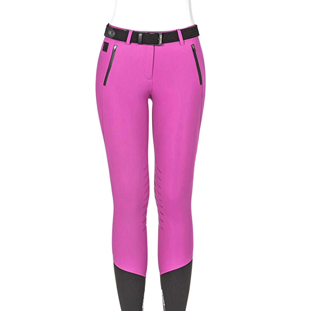 PANTALONE DA EQUITAZIONE DONNA CON GRIP AL GINOCCHIO MOD.CANTAK 09EQ-N08975 071VIOLA EQUILINE