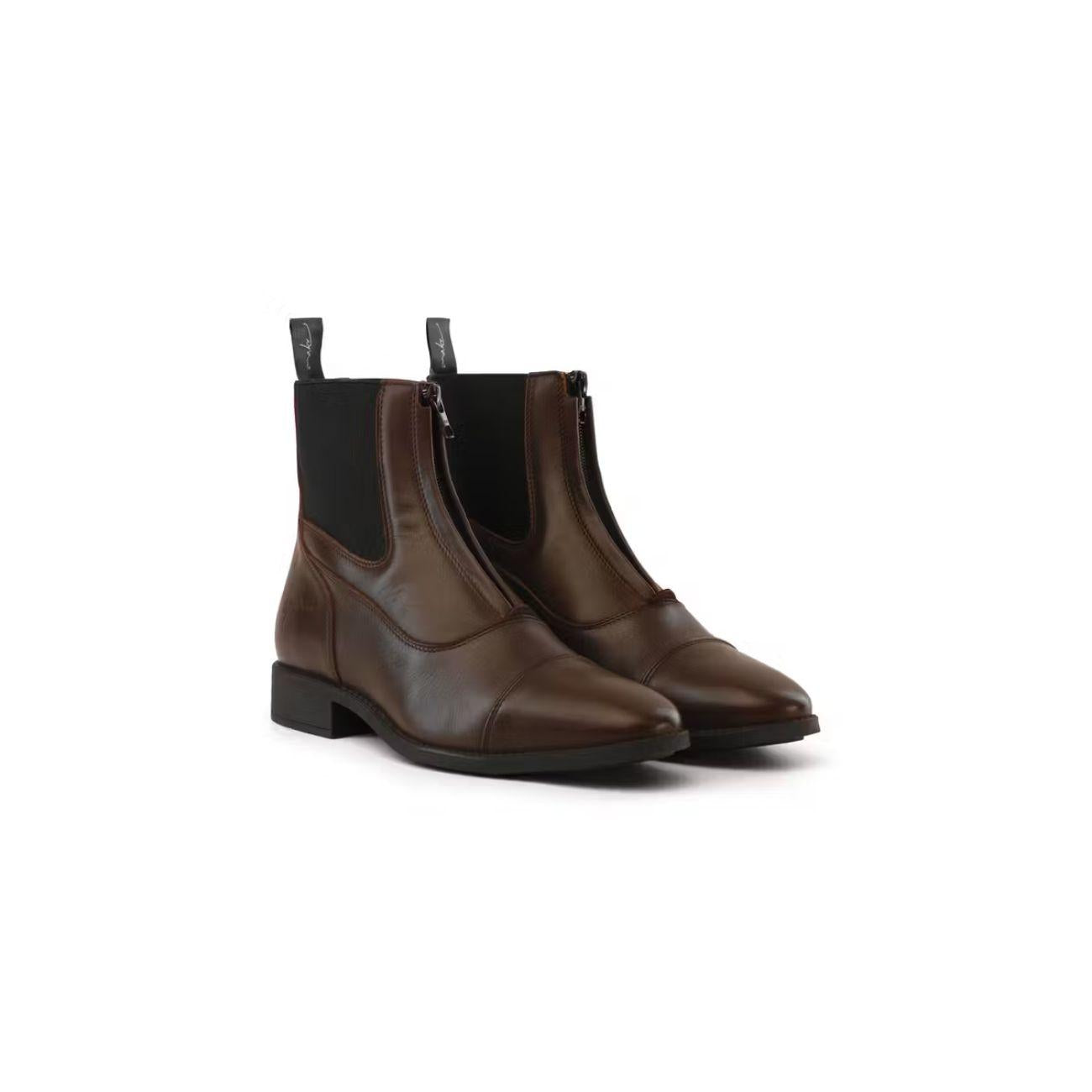 DY'ON SHORT BOOTS FRONT ZIPPER DY'ON Marrone STIVALETTI E BOOTS RI17A BROWN DY'ON 