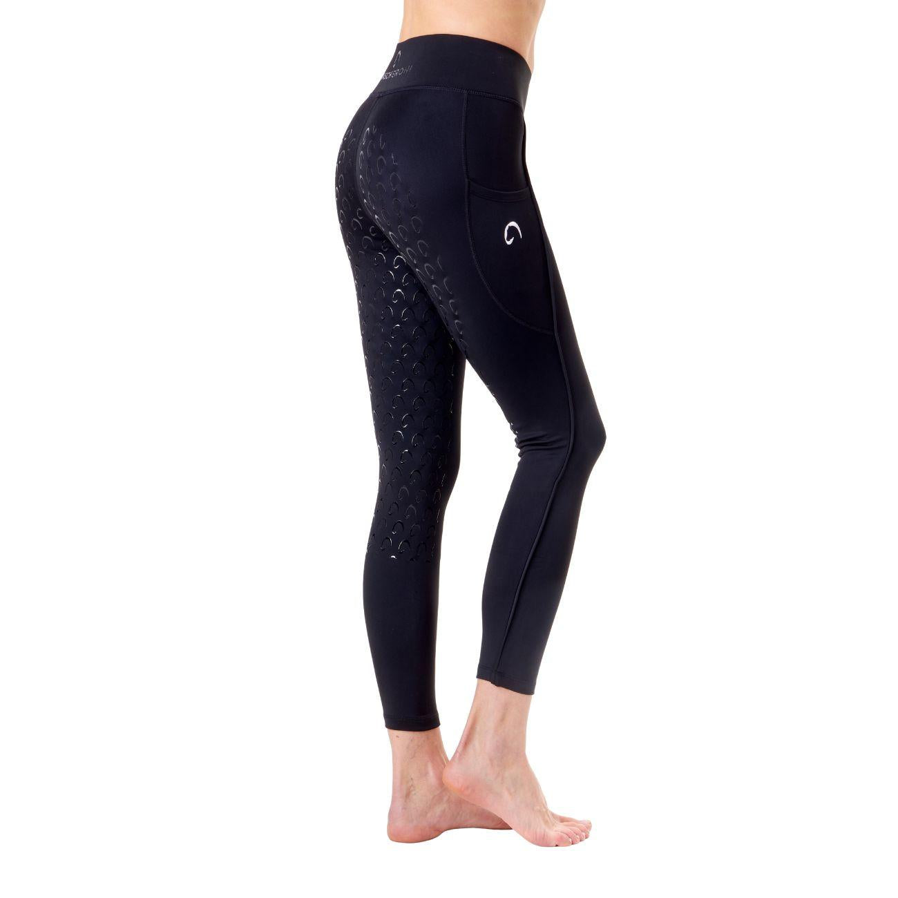 Leggings Da Donna Full Grip Piazza Di Siena Mascheroni Nero 30MA-PIAZZADISIENA BLACK/WHITE MASCHERONI SELLERIA 