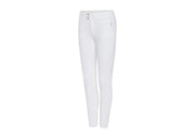 PANTALONE DA EQUITAZIONE DONNA GRIP AL GINOCCHIO MOD.CHLOE EMBROIDERY 30SS-CHLEMB WHITE SAMSHIELD