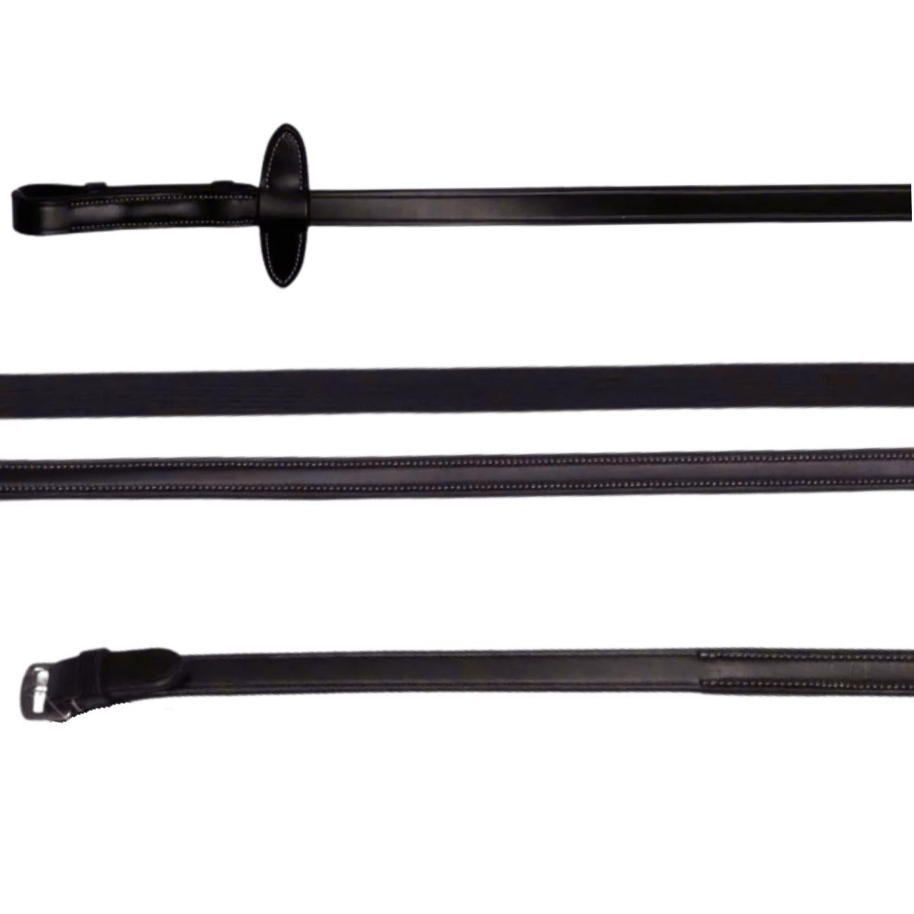 Redini In Cuoio Con Grip In Gomma Mascheroni Nero 30MA-HGE-290922-08 BLACK MASCHERONI SELLERIA 