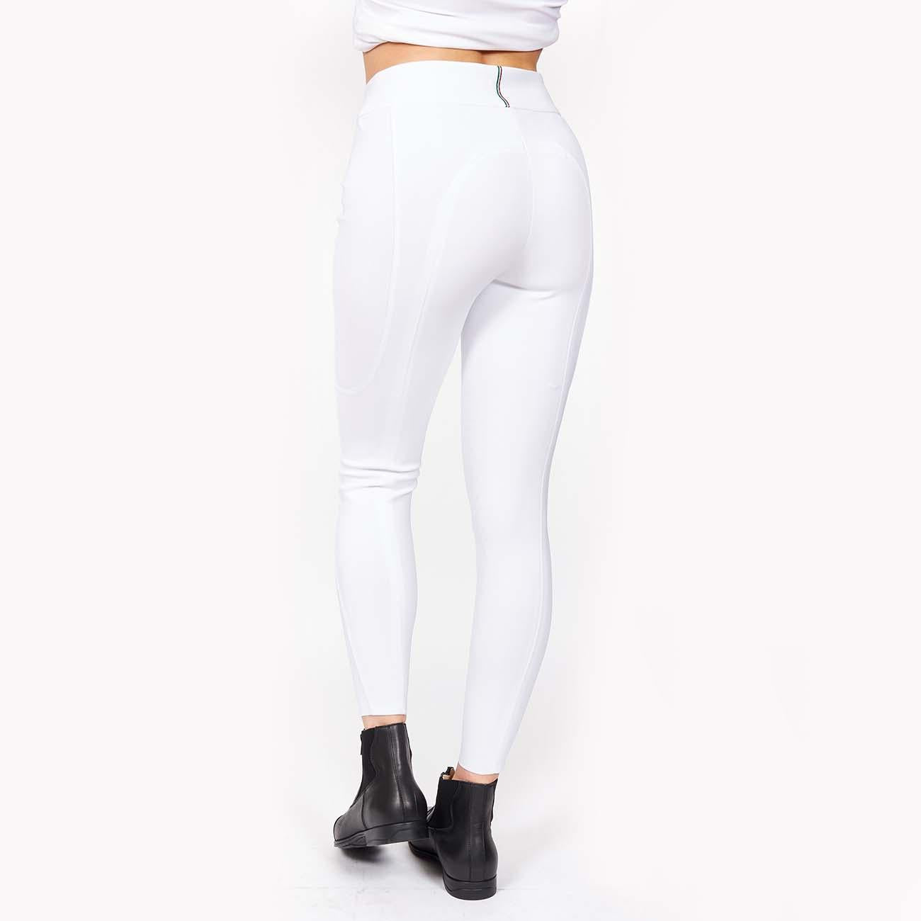PANTALONE DA EQUITAZIONE DONNA VITA ALTA CON GRIP 09MA-02VENEZIA 001BIANCO MASCHERONI SELLERIA 