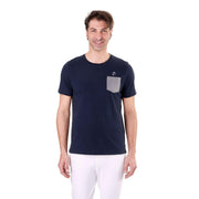 T-Shirt Da Uomo A Manica Corta Con Tasca Mascheroni MASCHERONI/HS375K BLUE NAVY MASCHERONI SELLERIA 