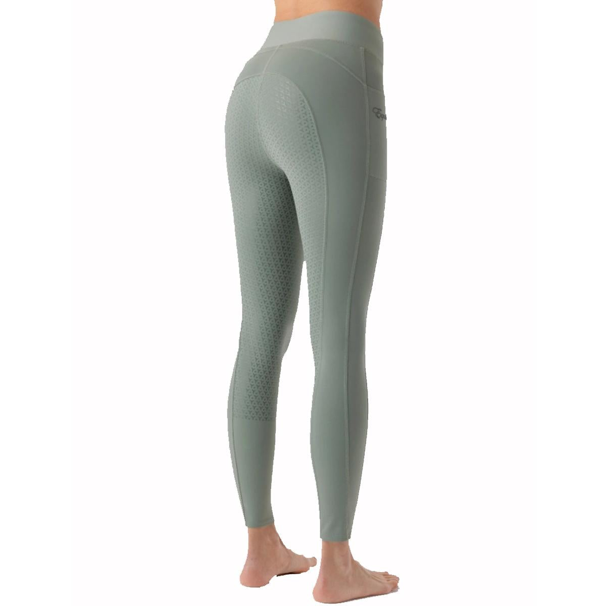 LEGGINGS DONNA FULL GRIP EDIEFH 32EQ-ES024PN09094 634GREEN MILIEU EQUILINE 
