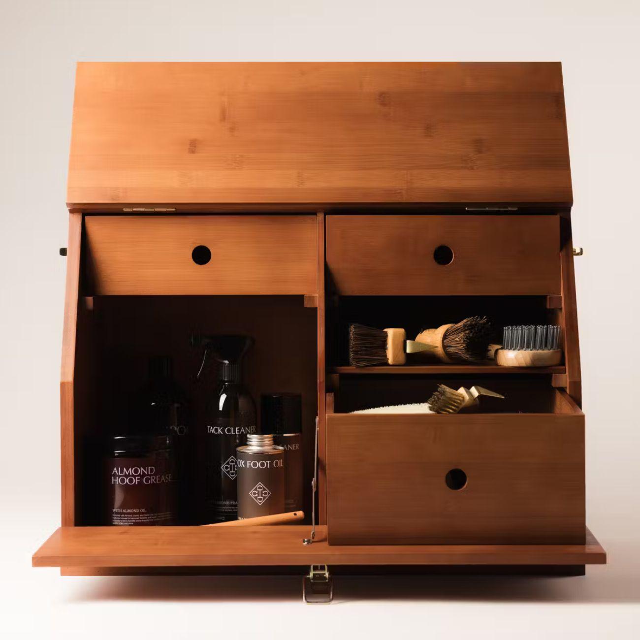 Grooming Box In Legno 43,5 X 59, 5 X 32 Grooming Deluxe 82114 05BROWN GROOMING DELUXE 