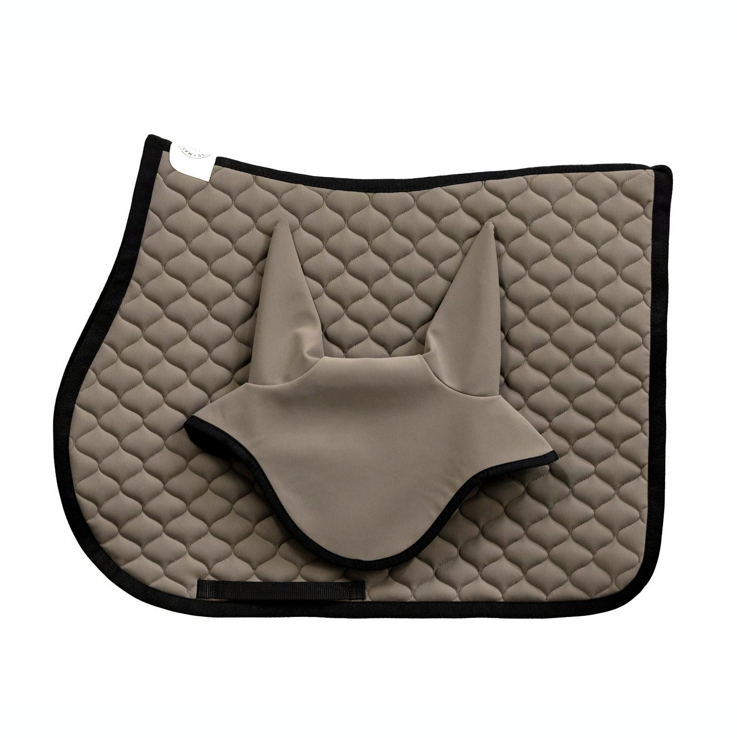 Sottosella Da Salto Mascheroni Con Cuffietta E Motivo A Rombi Beige SOTTOSELLA+CUFFIETTAROMBO BEIGE MASCHERONI SELLERIA 