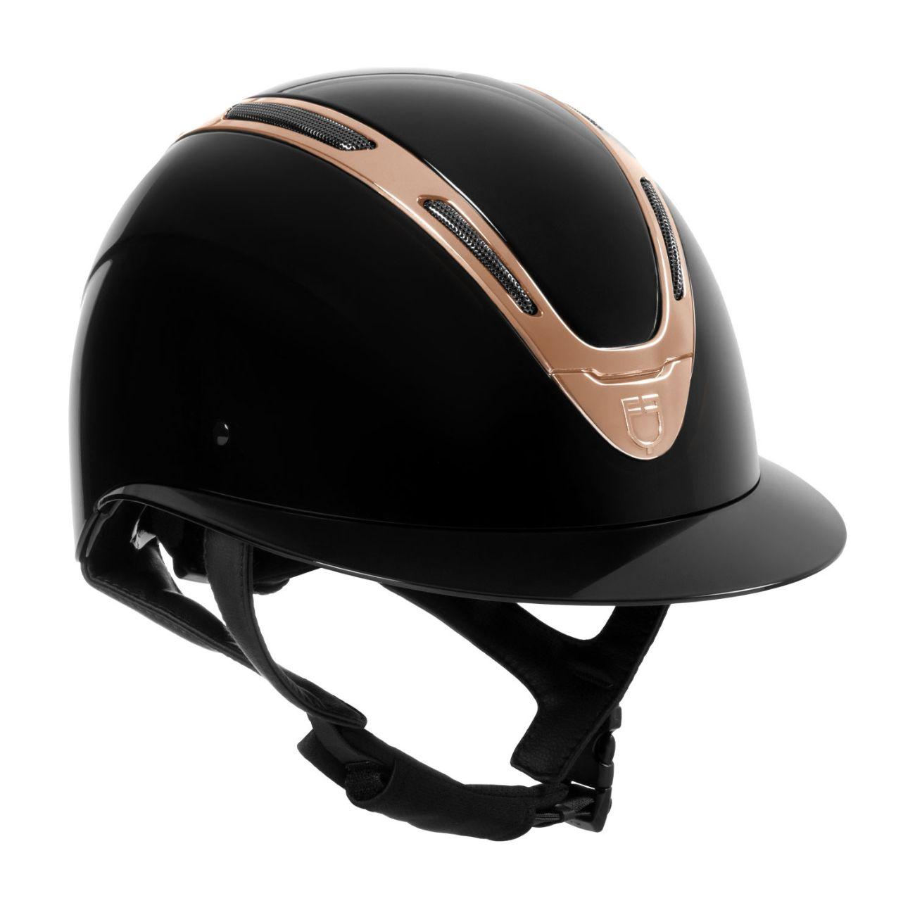 Cap Donna Apocalypse Con Calotta Lucida Nero/Oro Rosa ETW02016 BLACK/ROSEGOLD EQUESTRO 