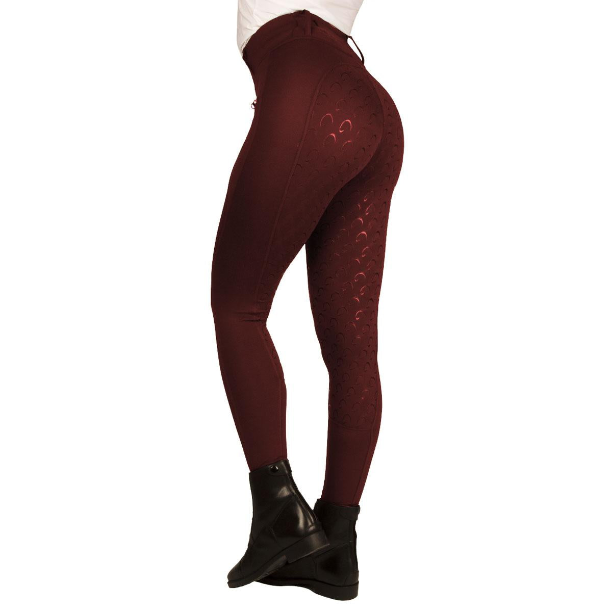 Leggings Donna Full Grip Con Tasche Mascheroni Bordeaux 29MA-LEGGINGSMASK BORDEAUX MASCHERONI SELLERIA 