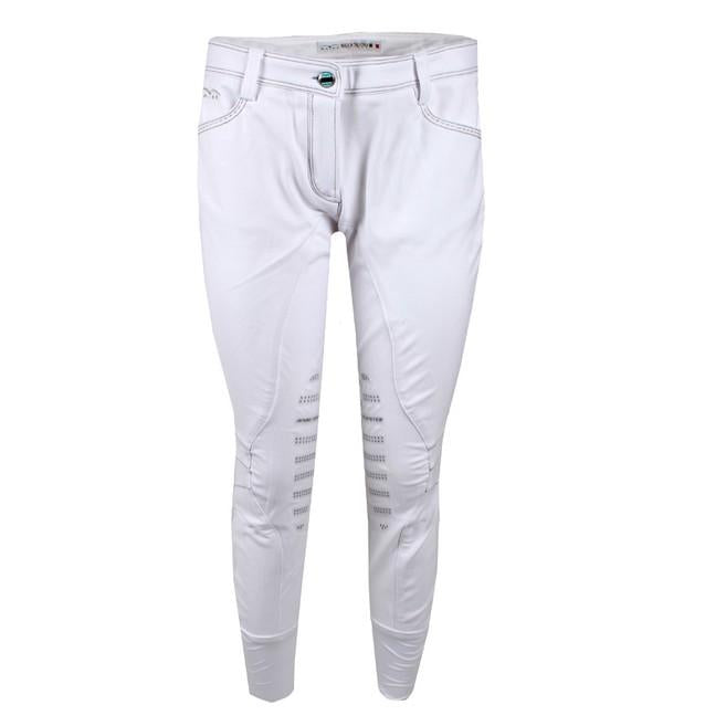 ANIMO Nastro 02 Bianco Pantaloni Da Equitazione 12AMNASTRO 02BIANCO. ANIMO