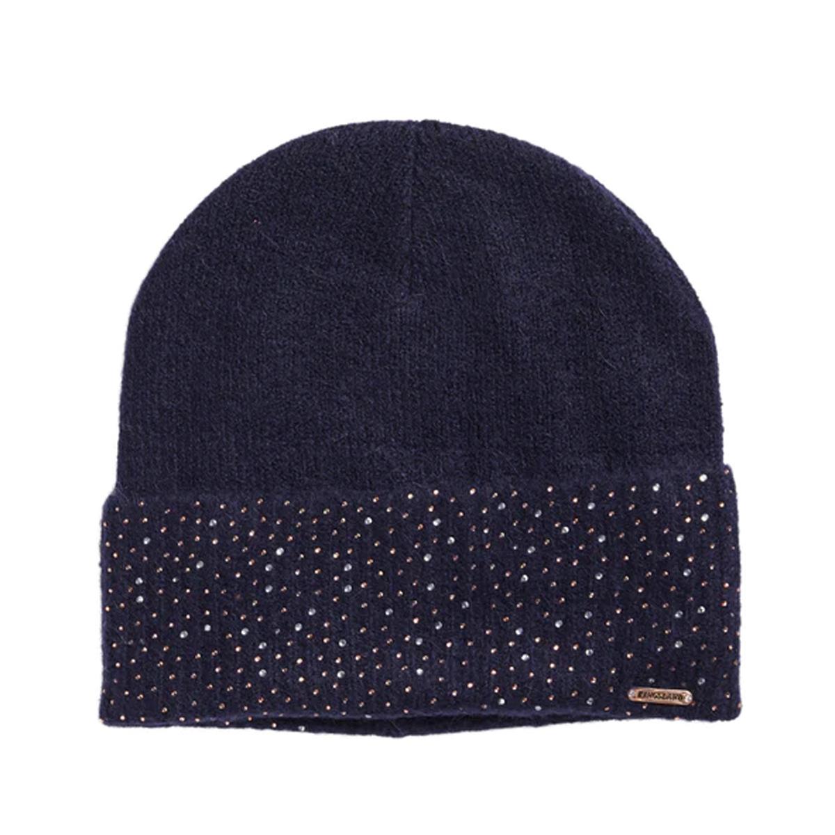 CAPPELLO LAVORATO A MAGLIA DA DONNA MOD.KLSAFIYA KINGSLAND 29KING-2230142658 6020NAVY KINGSLAND
