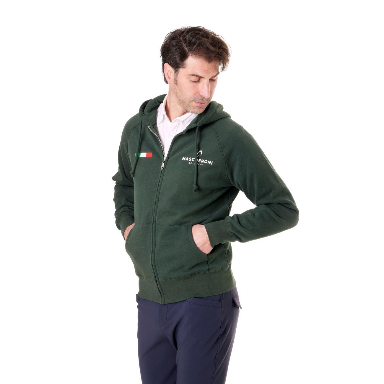 Felpa Da Uomo Claim Mascheroni 09MACLAIMU VERDE MASCHERONI SELLERIA 