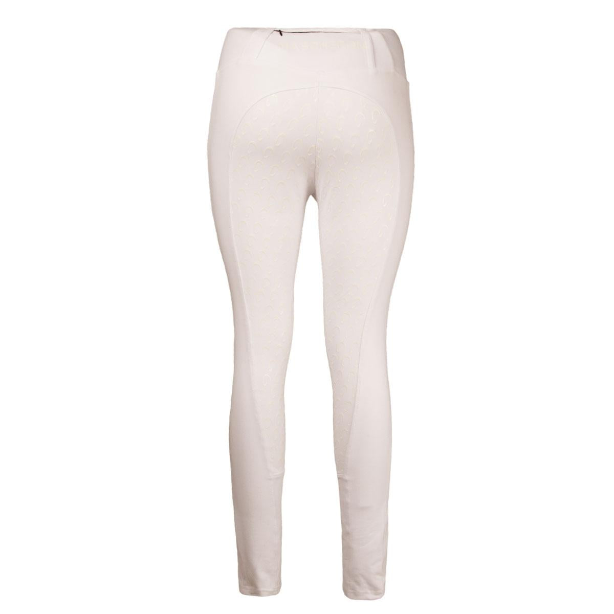 Leggings Donna Full Grip Con Tasche Mascheroni Bianco 29MA-LEGGINGSMASK BIANCO MASCHERONI SELLERIA 