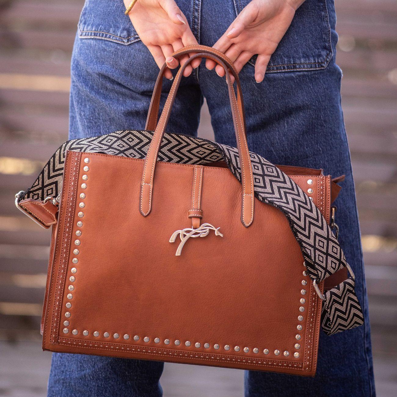 Borsa In Pelle Naily Romane Penelope 936231 COGNAC PENELOPE 