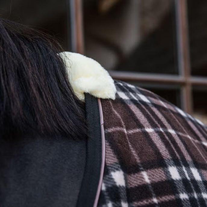 Coperta In Pile Pesante Kentucky Marrone 09KT-52147 CHECK PRINTING BROWN KENTUCKY 