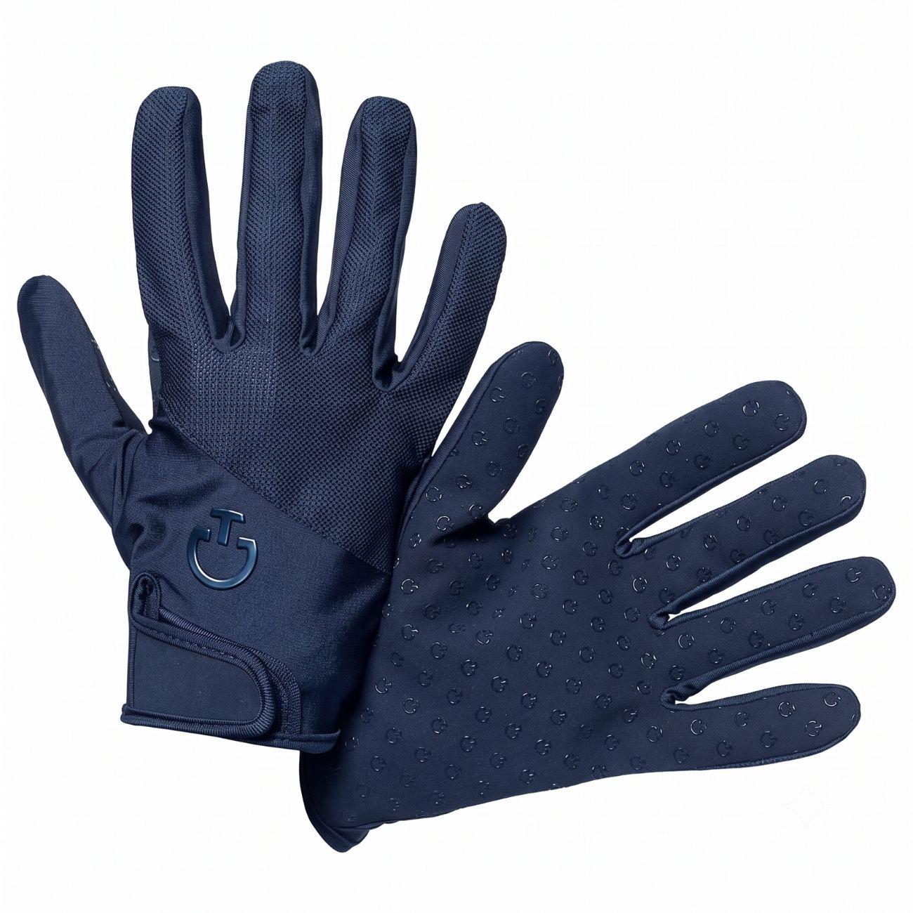 CAVALLERIA TOSCANA Guanti Estivi Con Inserto In Rete GNCT12PL058 BLU 