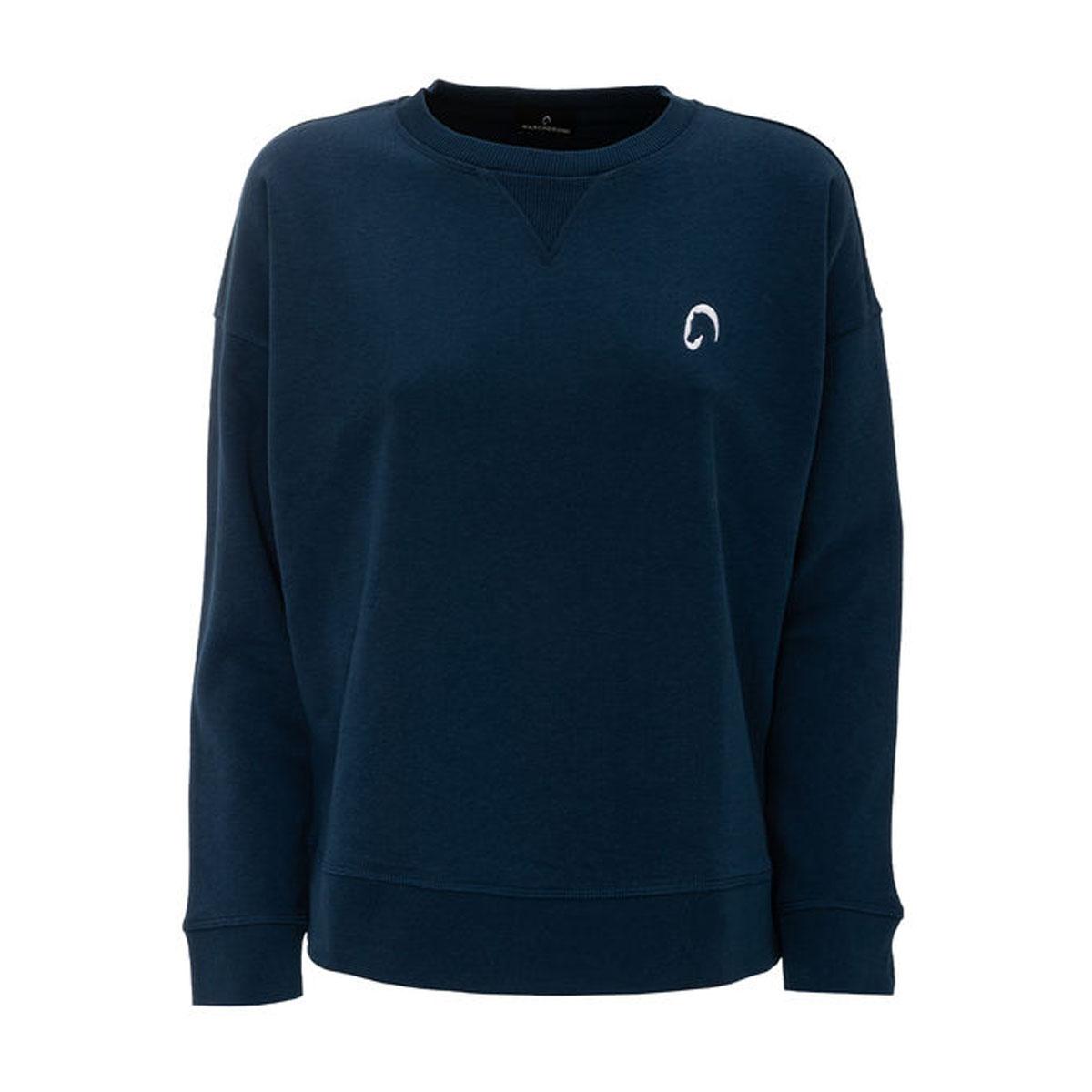 Felpa Da Donna Girocollo Loose Mascheroni Blu MASCHERONI-NS420 PEACOCKBLUE MASCHERONI SELLERIA 