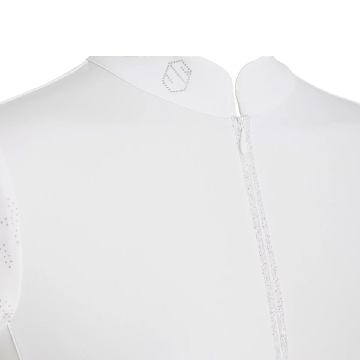 POLO DA CONCORSO DONNA MANICA CORTA 30SS-ALOISE WHITE TONE ON TONE SAMSHIELD 