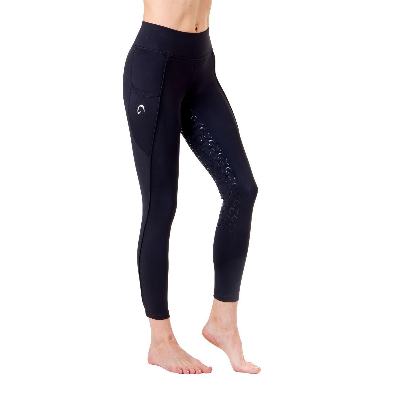 Leggings Da Donna Full Grip Piazza Di Siena Mascheroni Nero 30MA-PIAZZADISIENA BLACK/WHITE MASCHERONI SELLERIA 