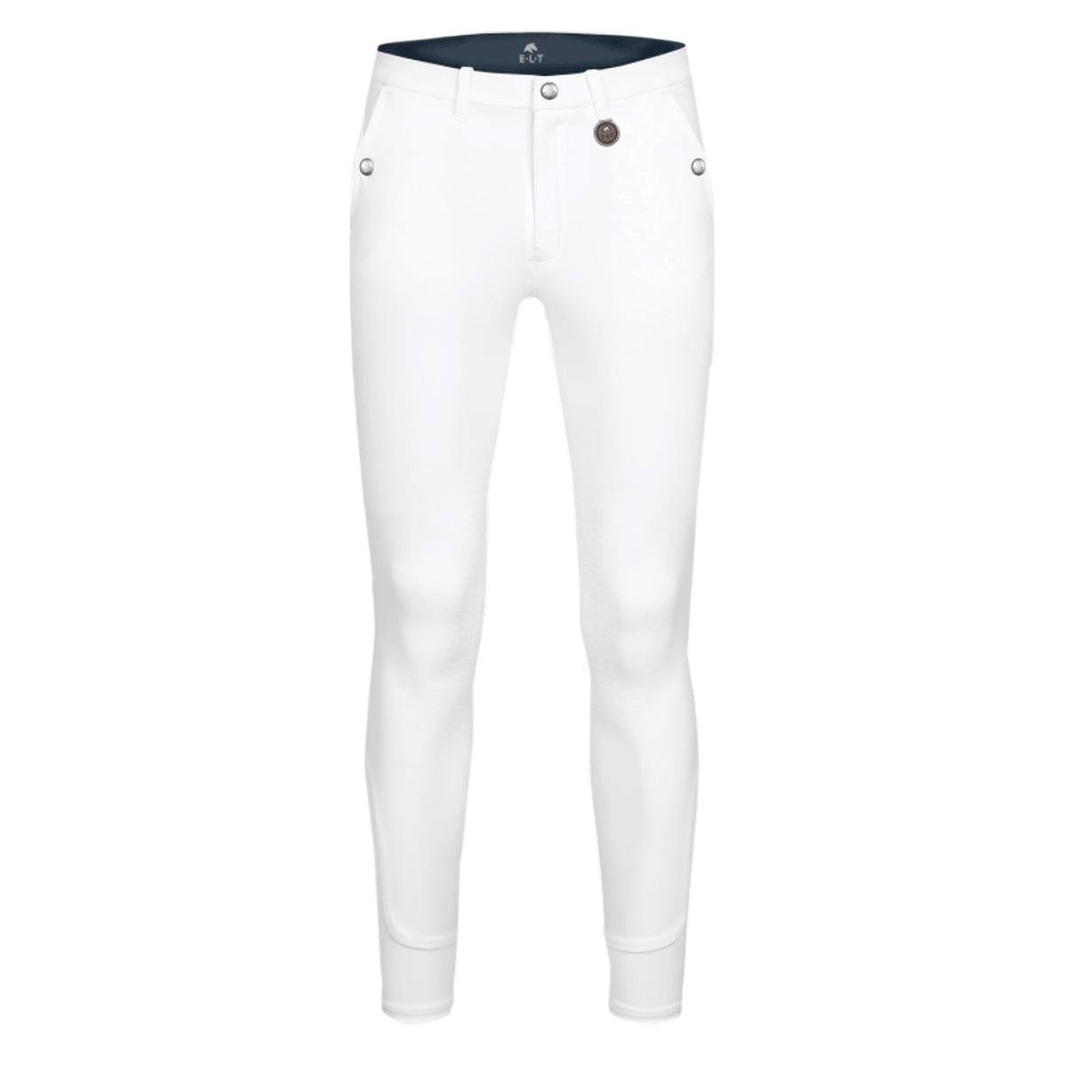 PANTALONI DA EQUITAZIONE UOMO ACTIVE GRIP GINOCCHIO 09WL-32114 WHITE ELT