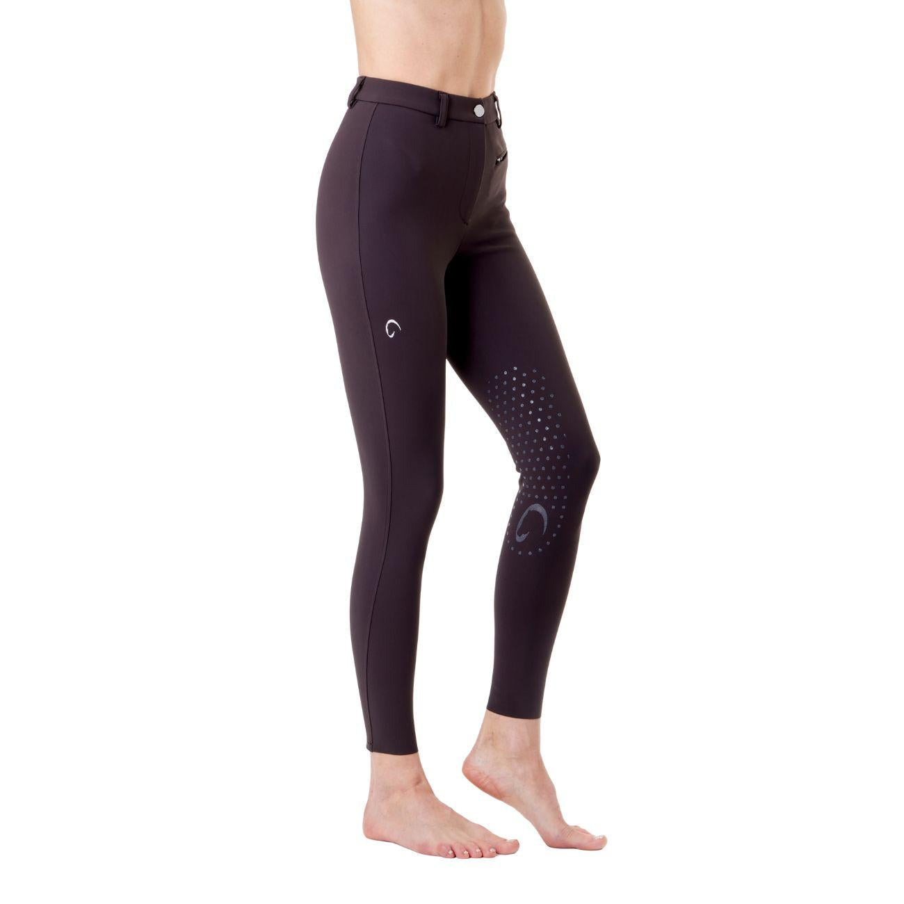 Pantalone Da Equitazione Da Donna Half Grip Parigi Mascheroni Marrone 09MA-05PARIGI 499MARRONE MASCHERONI SELLERIA 