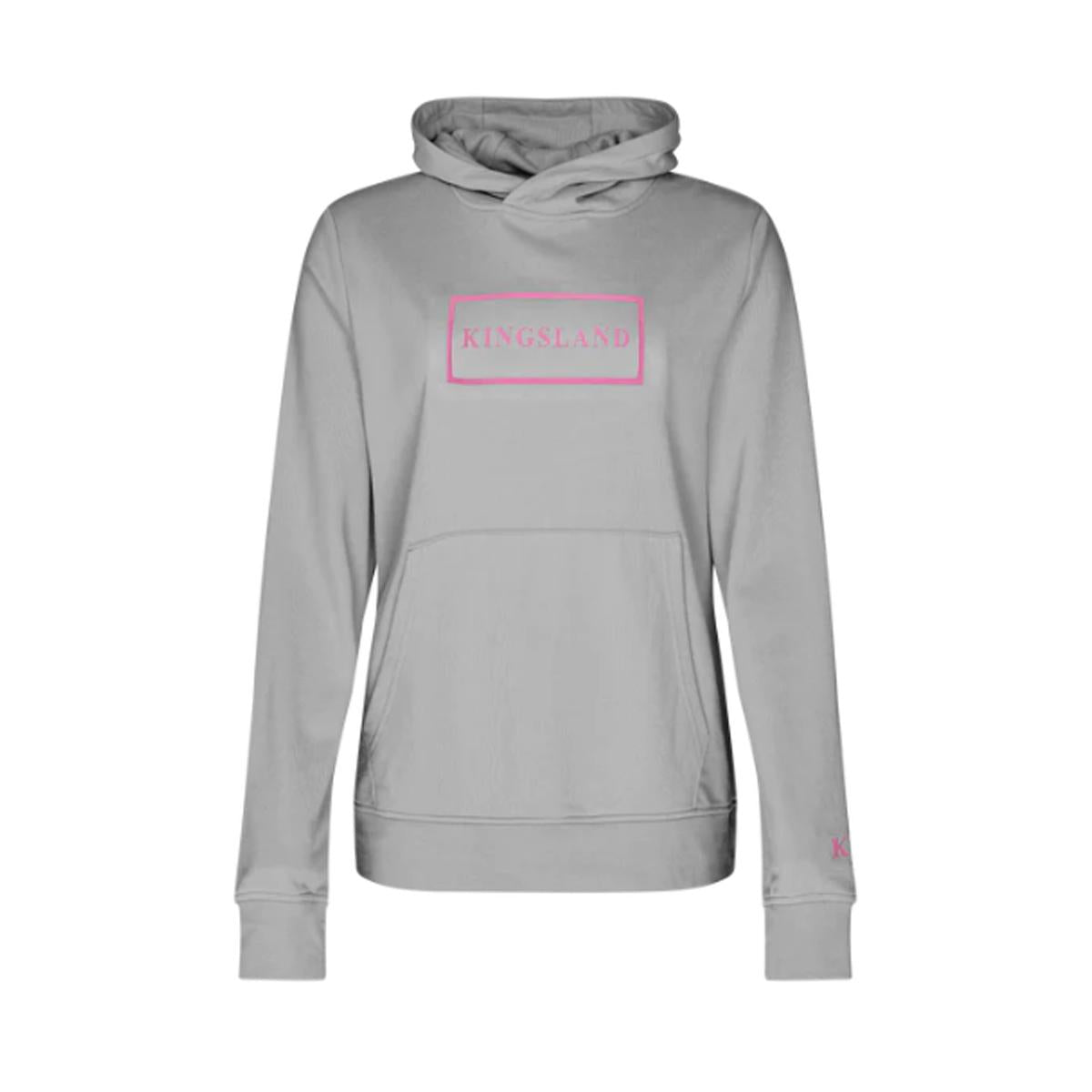 FELPA DONNA CON CAPPUCCIO CON TASCA KLCANTU 30KING-2320192105 6060LIGHT GREY KINGSLAND