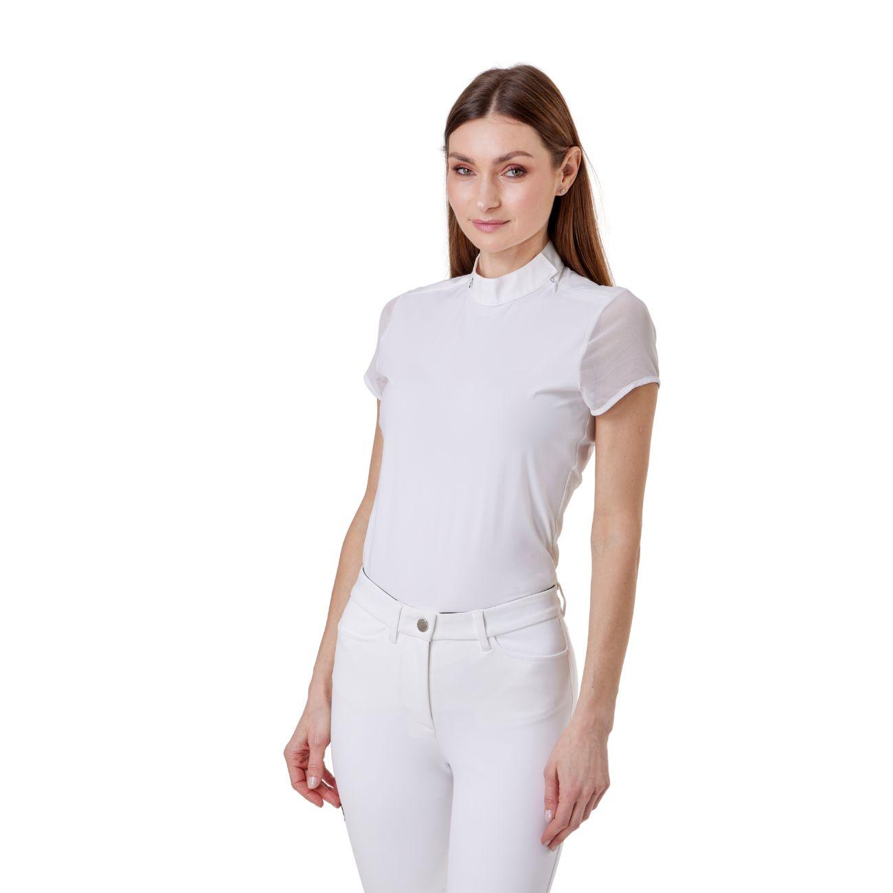 Polo Da Concorso Donna Manica Corta Mascheroni MASDPMC01 WHITE MASCHERONI SELLERIA 