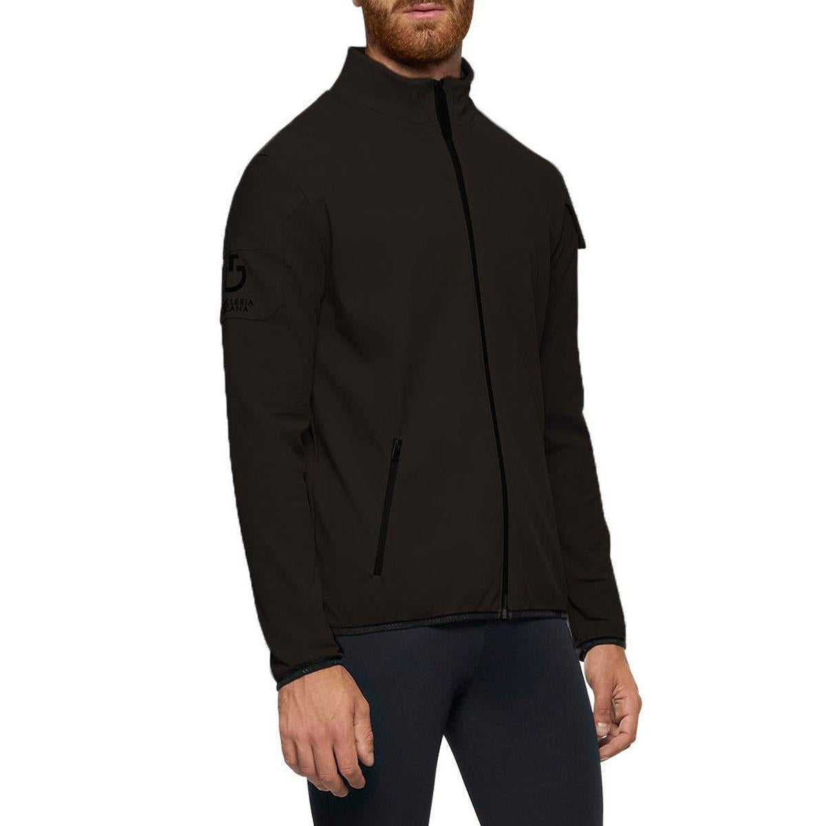 GIUBBINO IN TESSUTO TECNICO JERSEY FULL ZIP 09CT-MAU114JE148 9999NERO CAVALLERIA TOSCANA