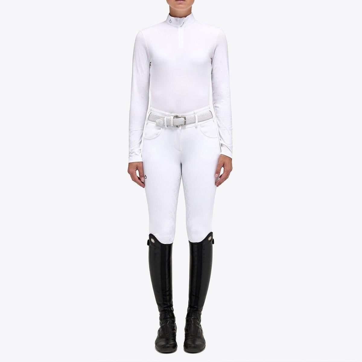 POLO DA CONCORSO MANICA LUNCA CAVALLERIA TOSCANA 29CT-POD312PA063 0001WHITE CAVALLERIA TOSCANA