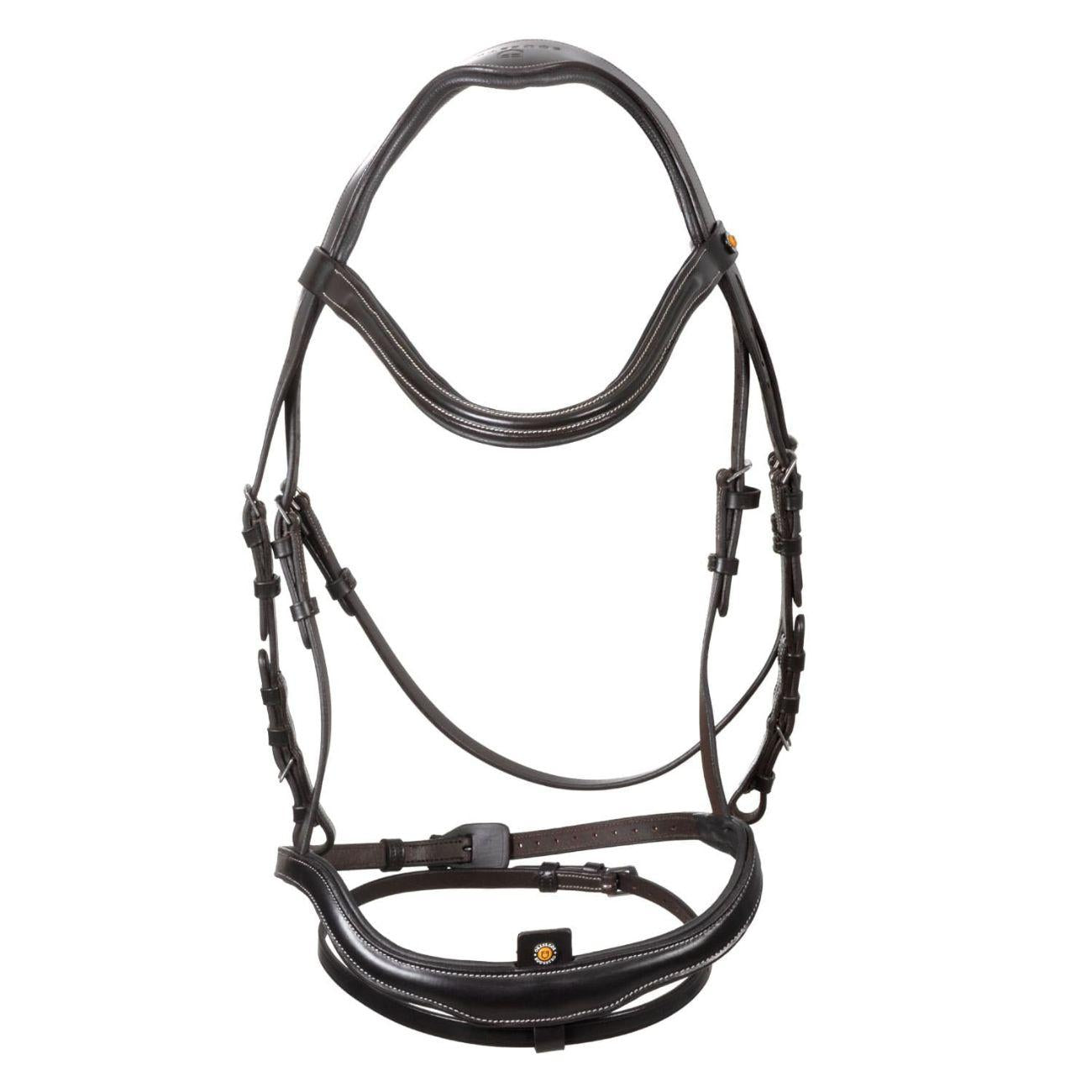 Testiera Anatomica Con Nasalina Curva Equestro Marrone ETH01027 DARK BROWN EQUESTRO 