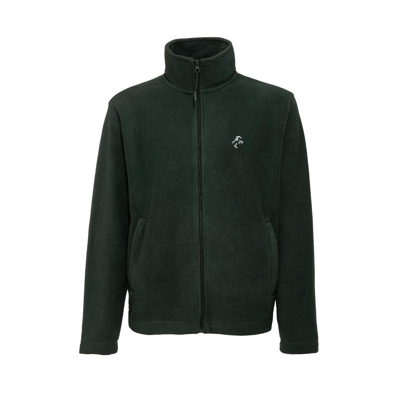 MICROPILE UOMO FULL ZIP 09EH-K911 FOREST GREEN EQUINE HORSE