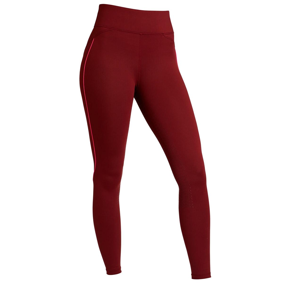 LEGGINS DONNA DA EQUITAZIONE FULL GRIP 09KING-2210246340 030BURGUNDY KINGSLAND