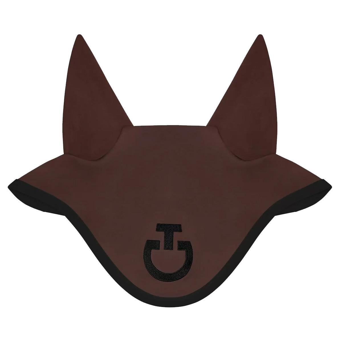 Cuffietta Antimosche Con Logo Cavalleria Toscana Marrone Scuro 09CT-CUF043JE010 4C99DARK CHOCOLATE/BLACK CAVALLERIA TOSCANA 