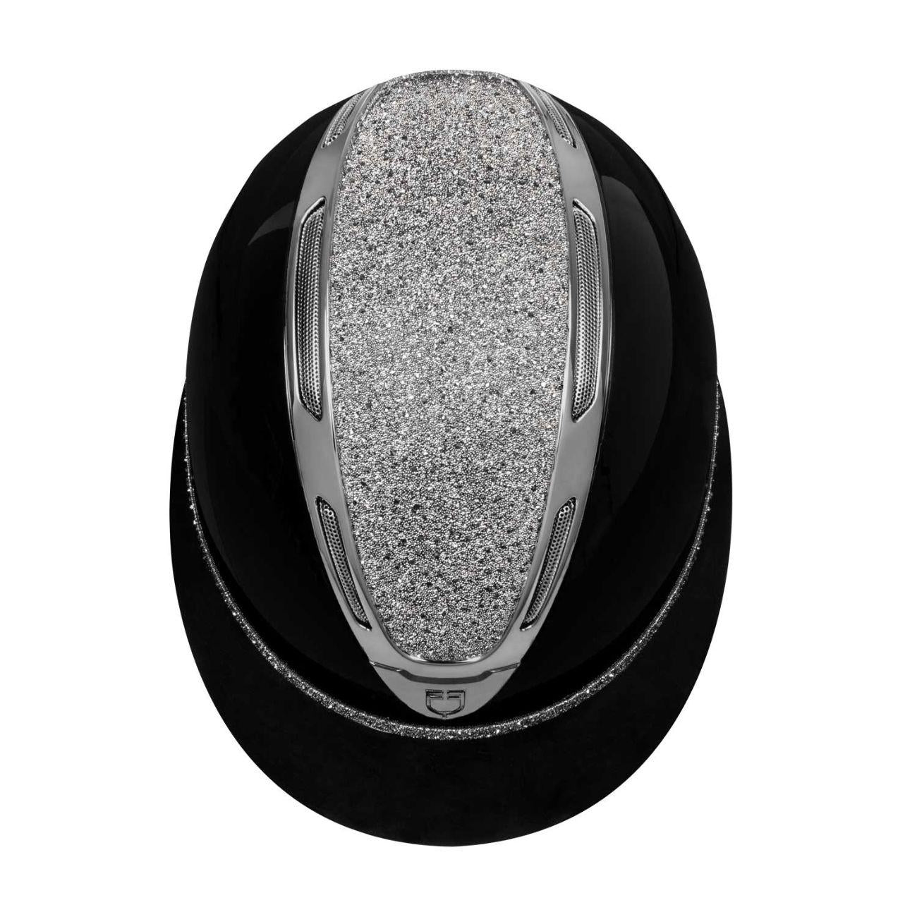 Cap Donna Apocalipse Con Calotta Lucida E Brillantini ETW02018 BLACK/GUNMETAL EQUESTRO 