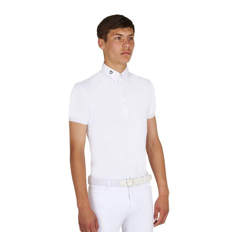 Polo Da Concorso Hunt Equestro 09AMA-AB00441 WHITE EQUESTRO 