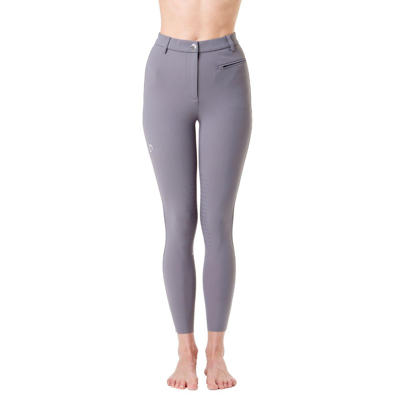 Pantalone Da Equitazione Da Donna Half Grip Parigi Mascheroni Grigio 09MA-05PARIGI 360GREY MASCHERONI SELLERIA 