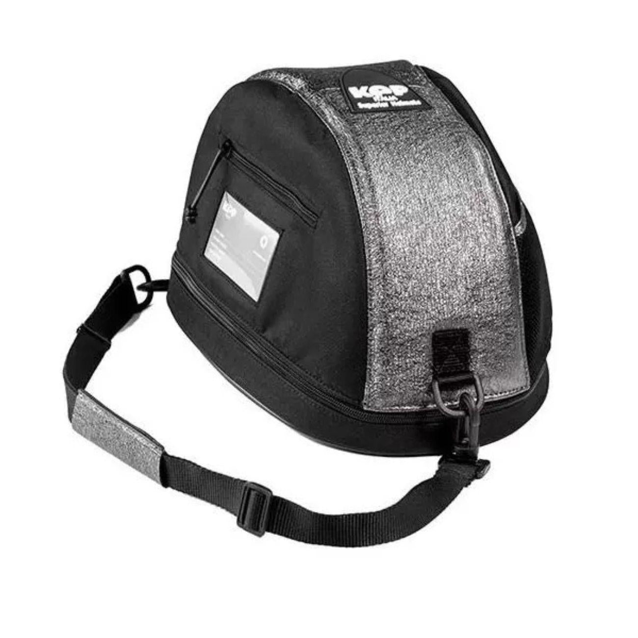 COVE-SAC.34X26X22.BLKGSIL NERO-GLITTER SILVER KEP ITALIA