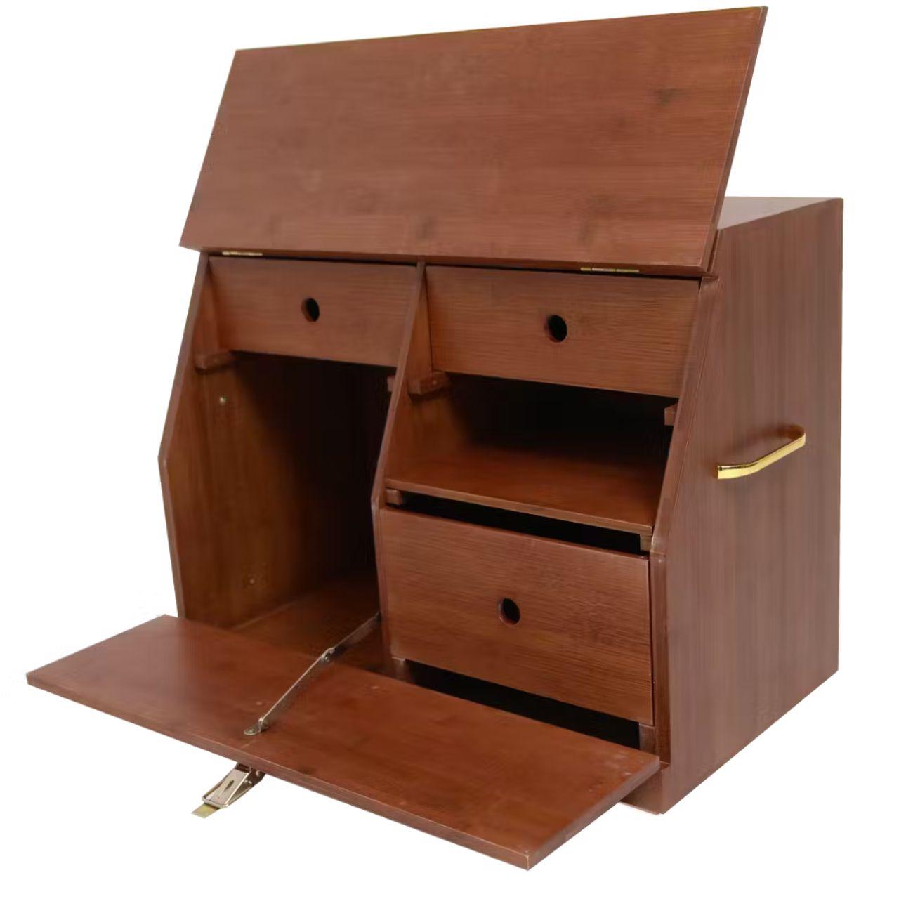 Grooming Box In Legno 43,5 X 59, 5 X 32 Grooming Deluxe 82114 05BROWN GROOMING DELUXE 