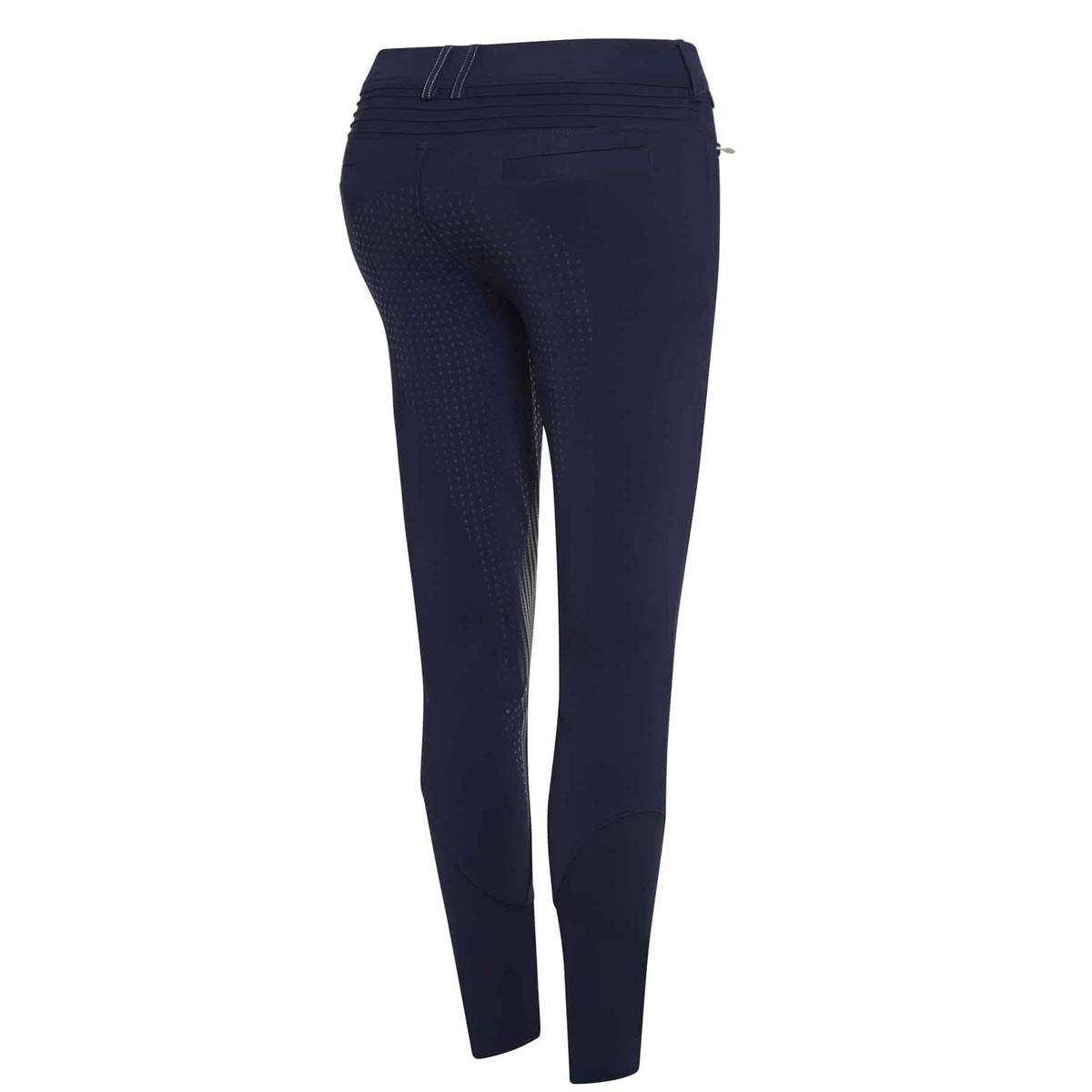 Pantalone Da Equitazione Da Donna Diane Samshield Blu 29SS-DIANEMETALDOTS NIGHT BLUE TONE ON TONE SAMSHIELD 