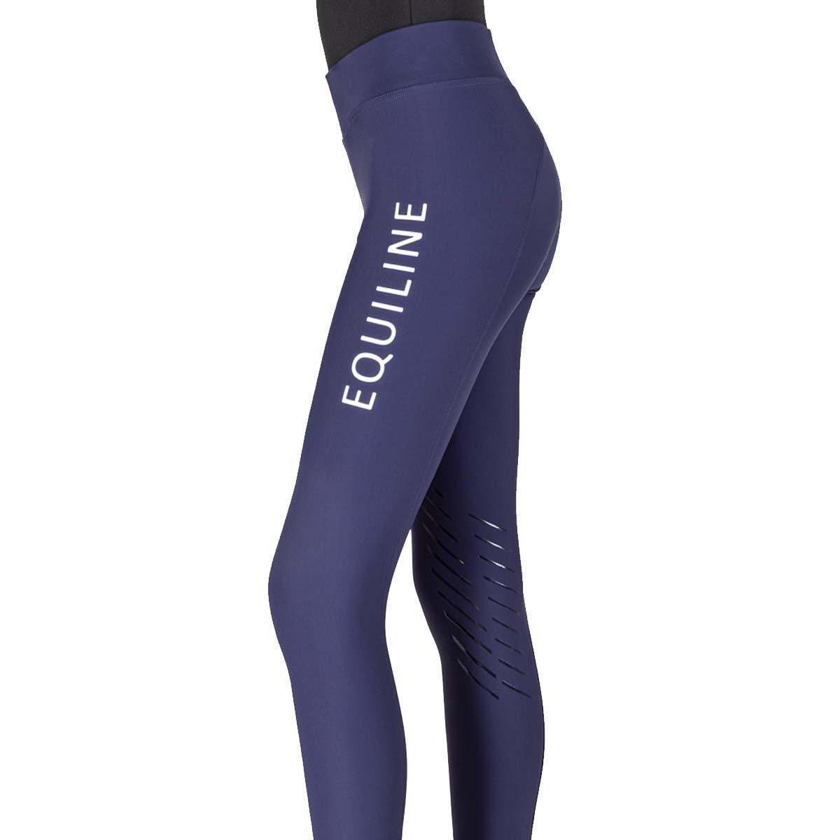 LEGGINS DA EQUITAZIONE DONNA CON GRIP AL GINOCCHIO MOD.CHUNK 09EQ-N09017 232COBALTO EQUILINE 