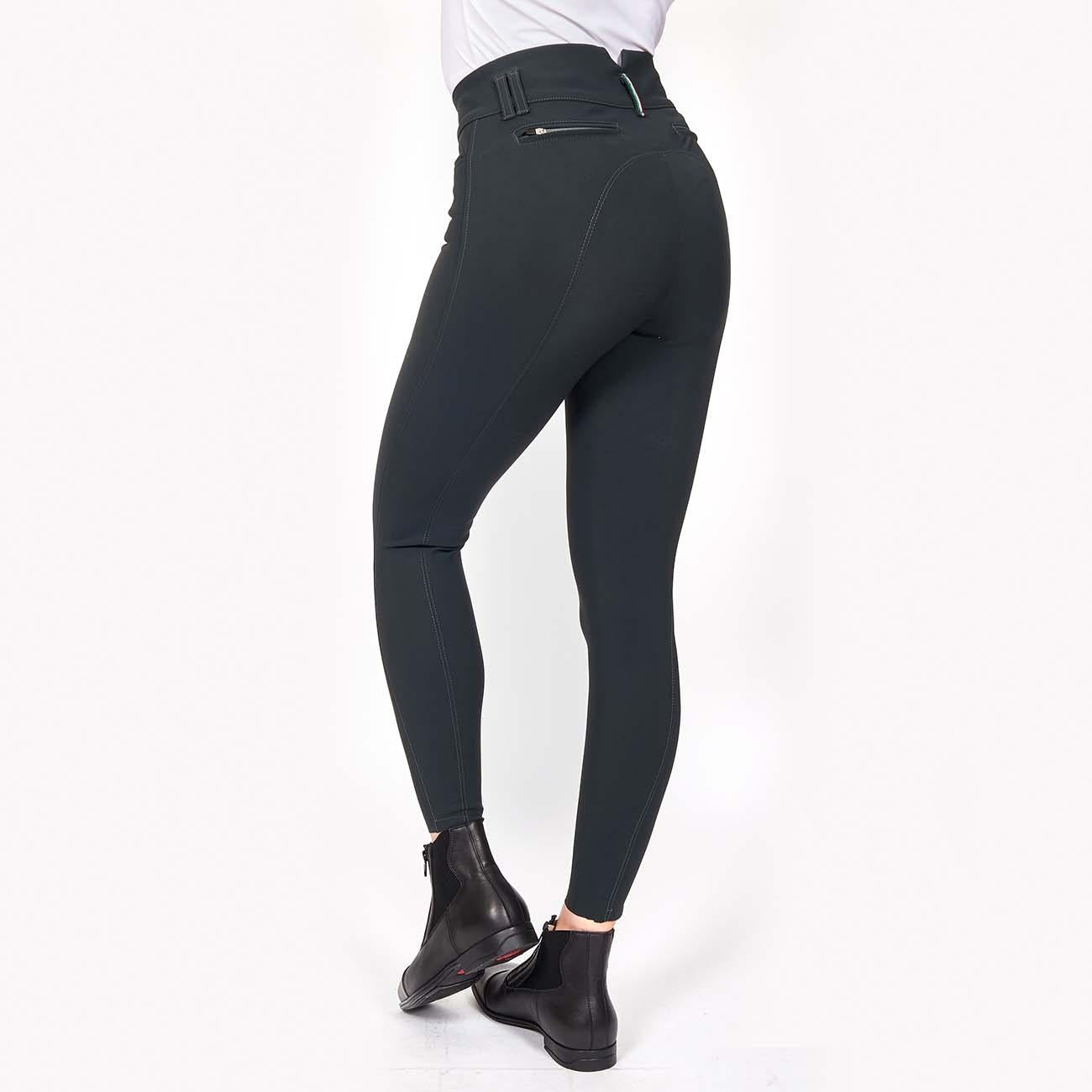 Pantalone da Equitazione Da Donna Half Grip Berlino Mascheroni Grigio Antracite 09MA-03BERLINO 344ANTRACITE MASCHERONI SELLERIA 