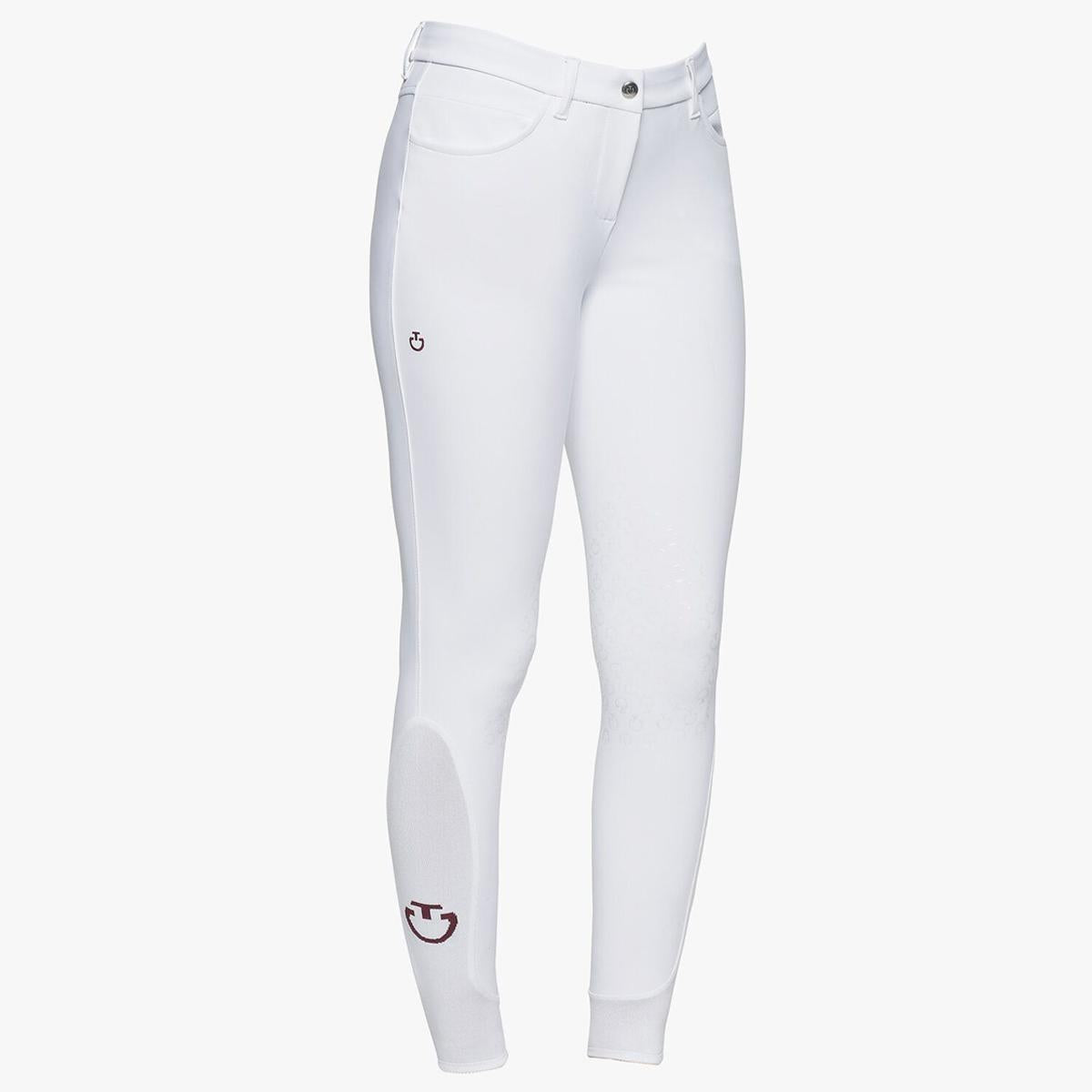 Riding breeches Woman with GRIP AL GINOCCHIO CAVALLERIA TOSCANA 30CT-PADN22JE010 0001 WHITE CAVALLERIA TOSCANA