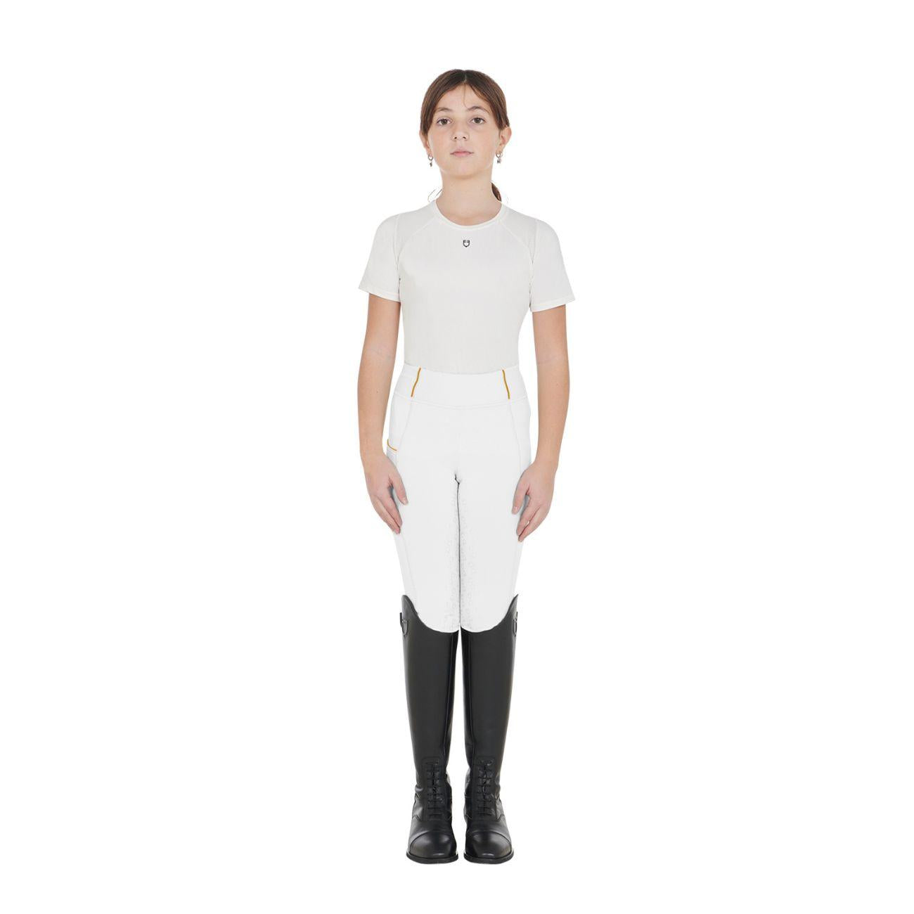 EQUESTRO Leggins Junior ETKU00047 WHITE EQUESTRO 