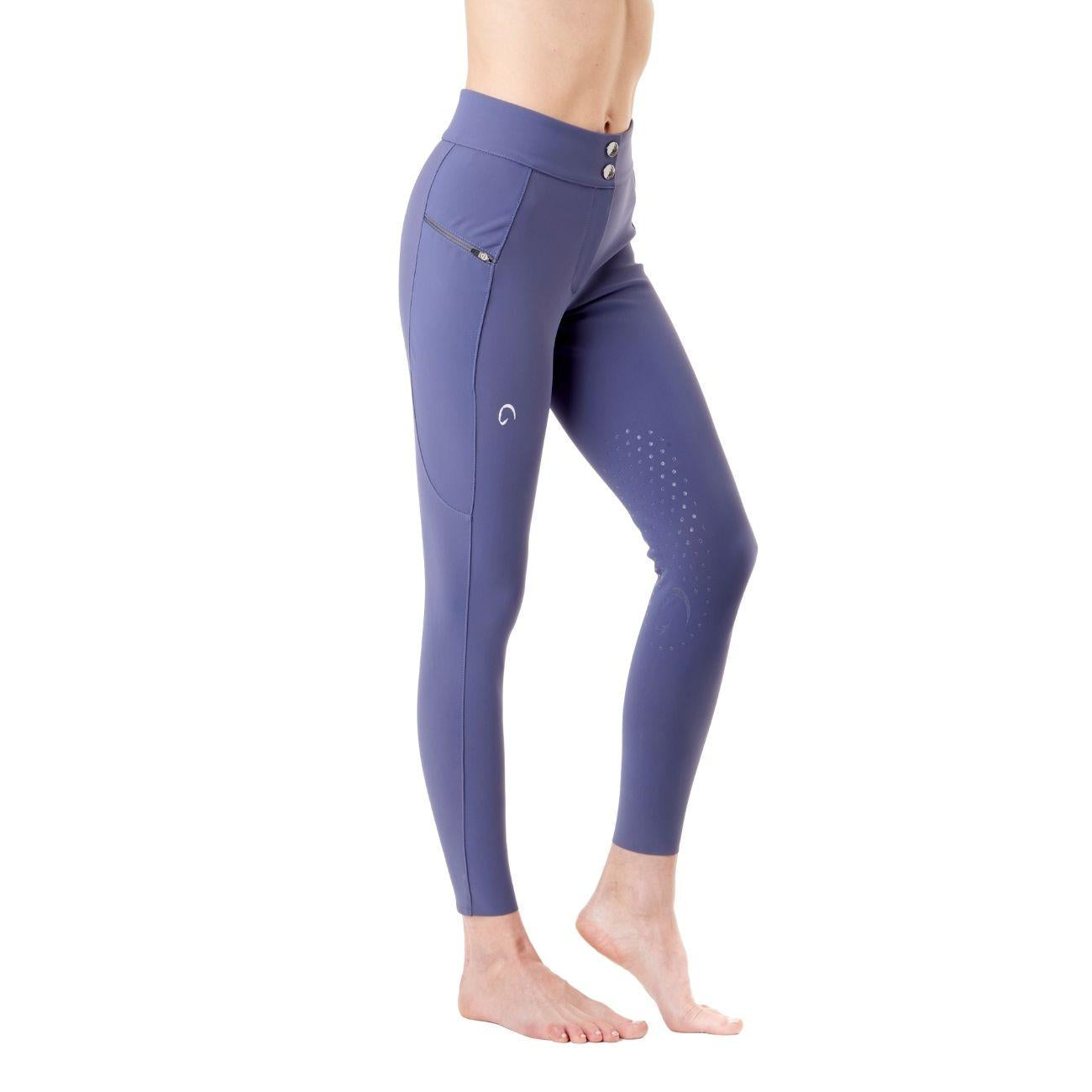 Pantalone Da Donna Half Grip Venezia Mascheroni Celeste 09MA-02VENEZIA 504CELESTE MASCHERONI SELLERIA 