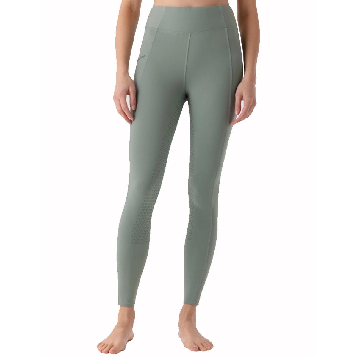 LEGGINGS DONNA FULL GRIP EDIEFH 32EQ-ES024PN09094 634GREEN MILIEU EQUILINE