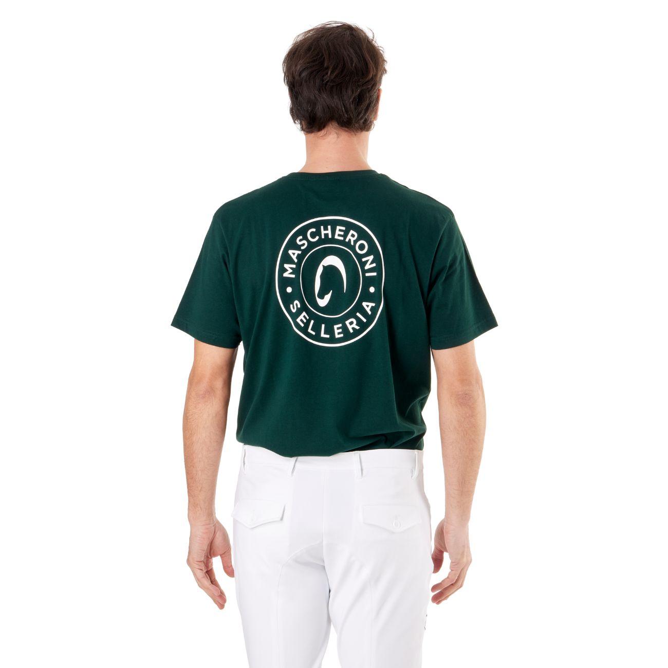 T-shirt Da Uomo Con Logo Mascheroni Selleria 21MA-T-SHIRT-U VERDE MASCHERONI SELLERIA 