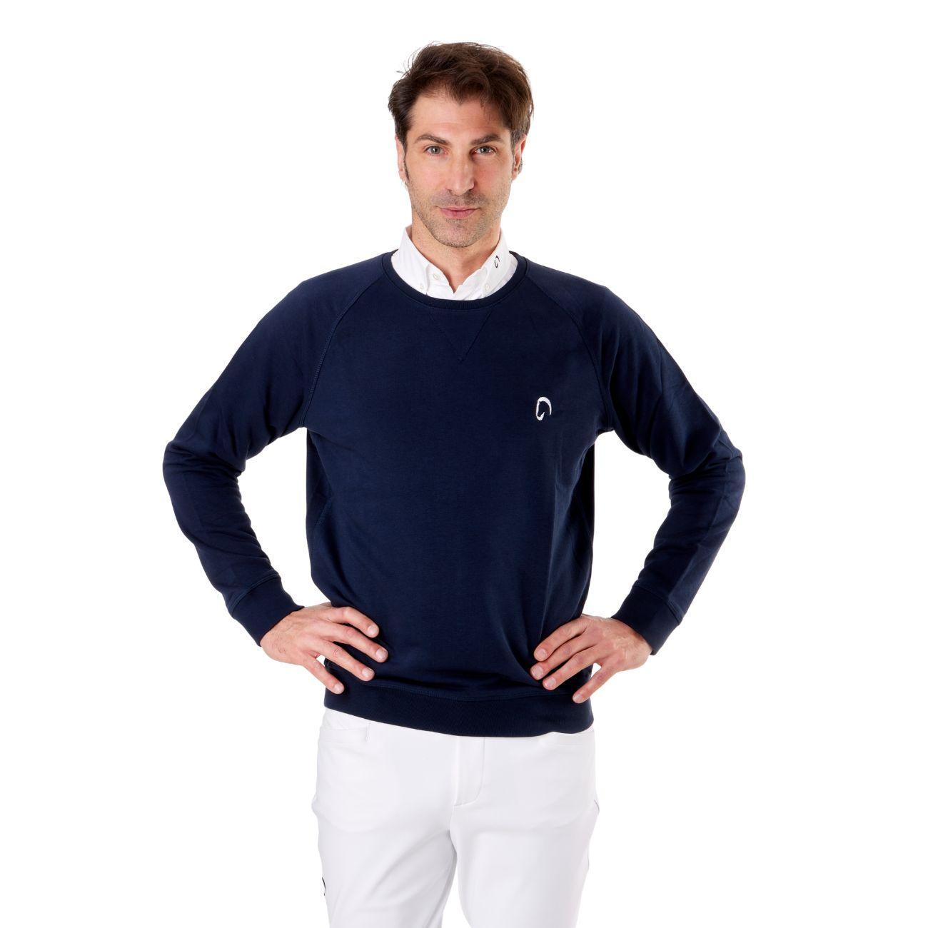 Felpa Da Uomo Girocollo Mascheroni Blu MASCHERONI-K480 NAVY MASCHERONI SELLERIA 