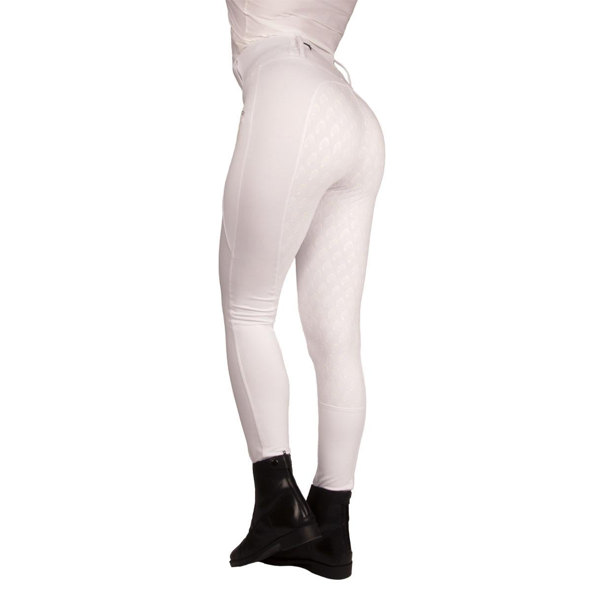 Leggings Donna Full Grip Con Tasche Mascheroni Bianco 29MA-LEGGINGSMASK BIANCO MASCHERONI SELLERIA 