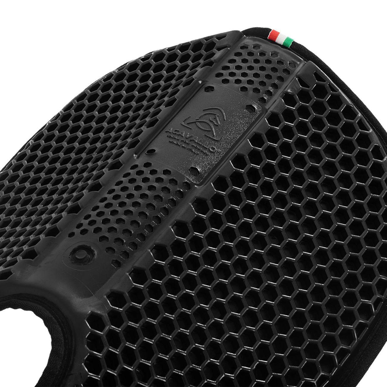 Compensatore SP WFS Camoscio Gel Hexagonal Flat Nero AC094 BLACK ACAVALLO 