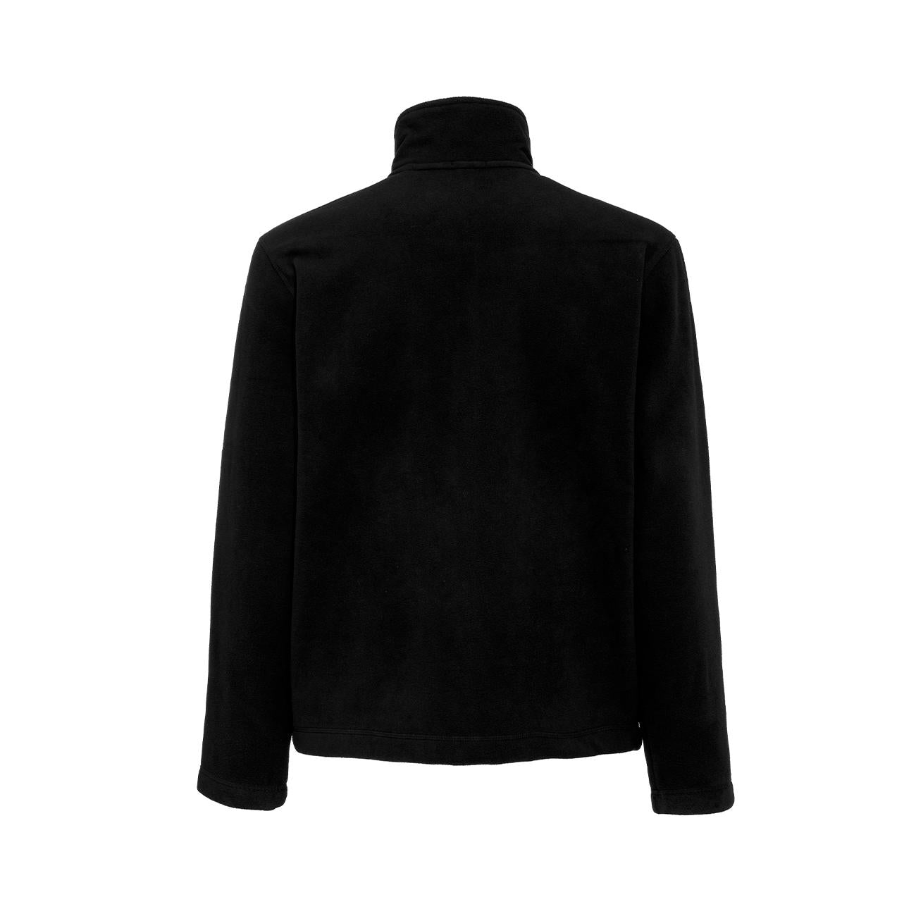 MICROPILE UOMO FULL ZIP 09EH-K911 BLACK EQUINE HORSE 